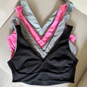 4 Victoria’s Secret V neck sport bra / workout top